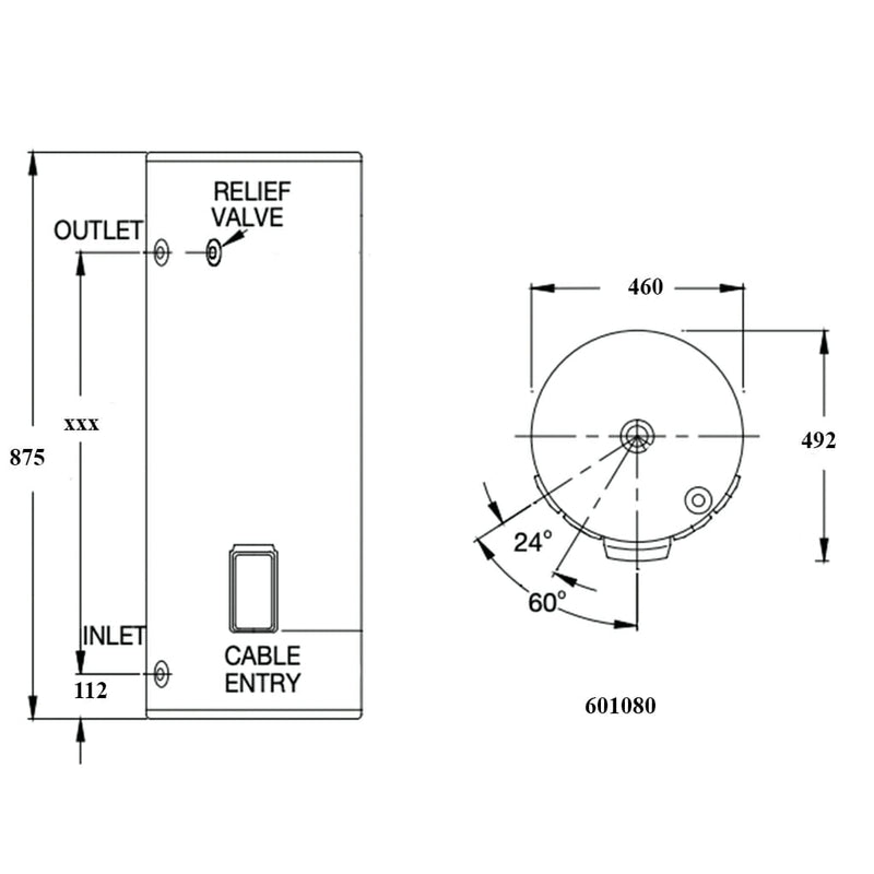 Vulcan 80L Electric Hot Water Heater <span class="deliveredinstalled"></span>