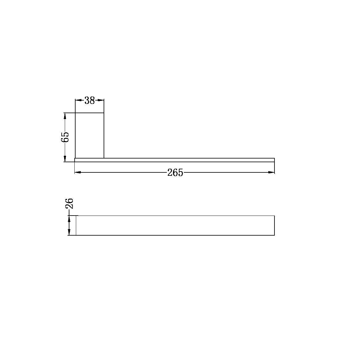 Nero Celia Hand Towel Rail Matte Black