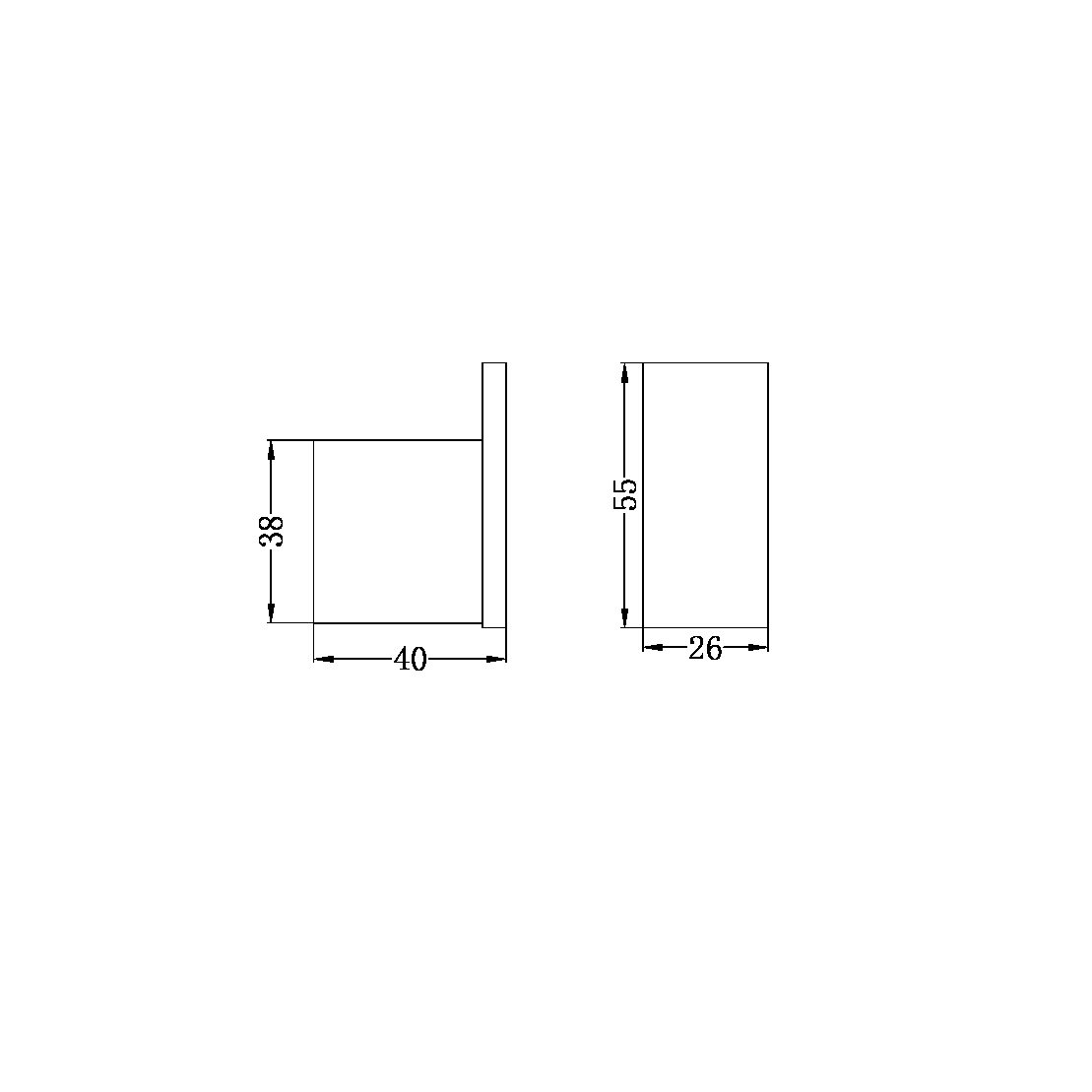 Nero Celia Robe Hook Brushed Nickel