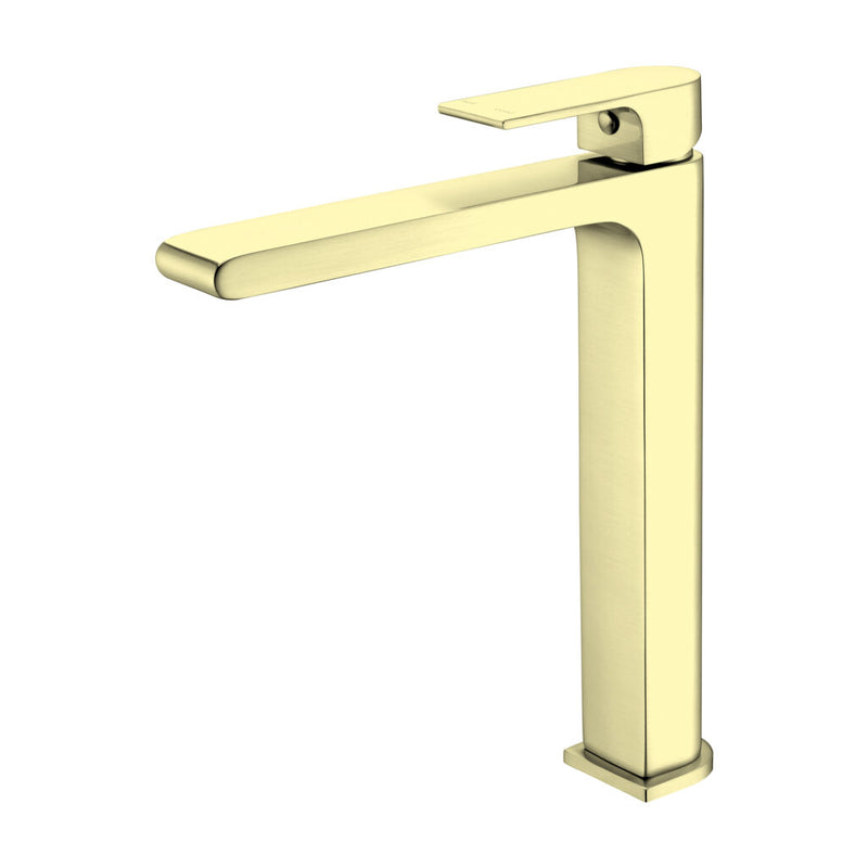 Nero Bianca Extended Basin Mixer Brushed Gold