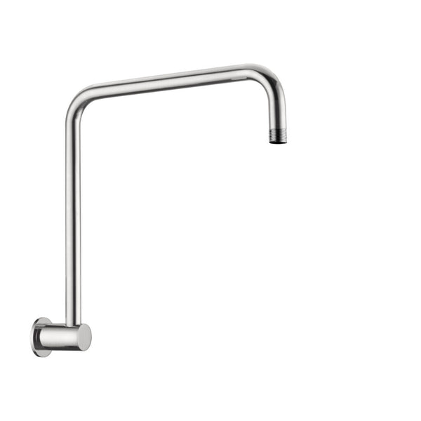 Nero Round Swivel Shower Arm Brushed Nickel