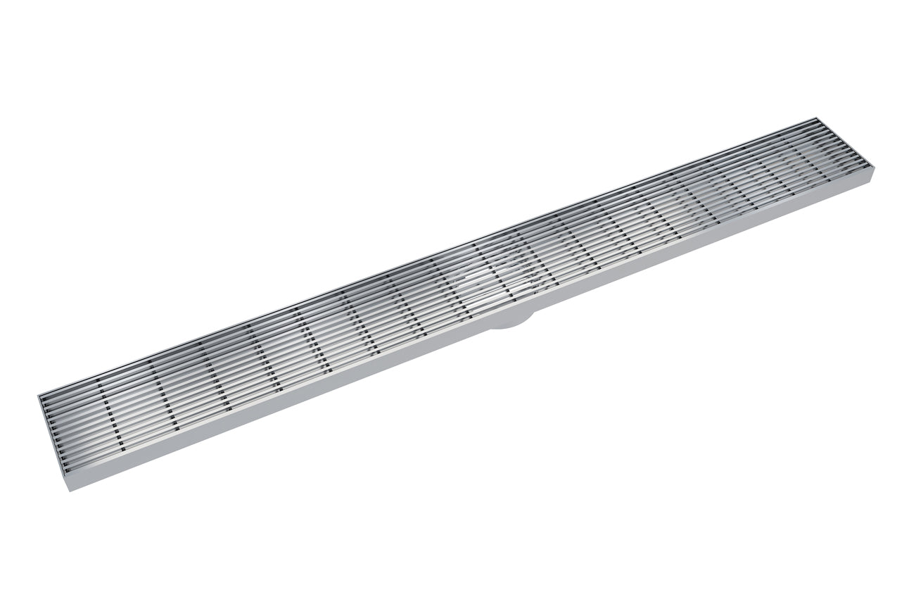 900 Bathroom Shower Heelguard Channel Grate Brushed Nickel