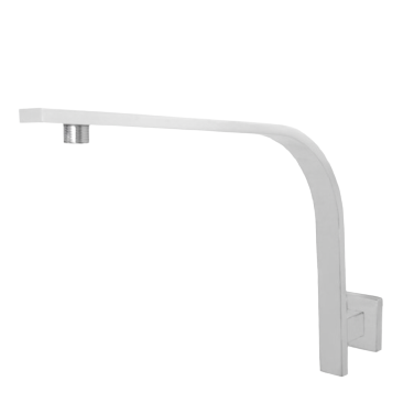 ADP Dusk High Rise Shower Arm Matte White