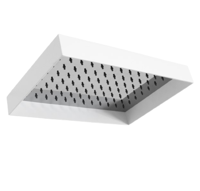 ADP Martini Shower Head With Shroud Matte White