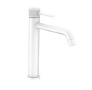pin lever tall bathroom Basin Mixer tap Matte White