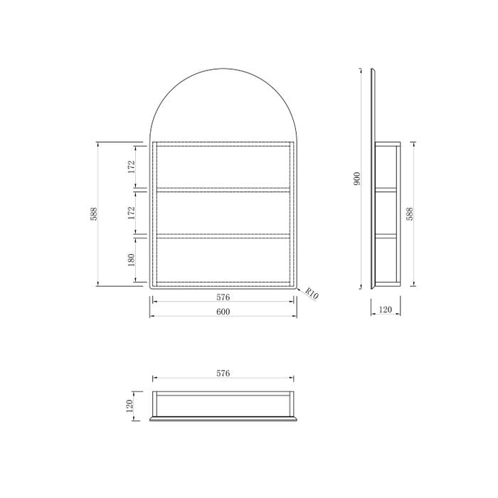 Archie Mirror Cabinet 900 x 600 (7177933815959)