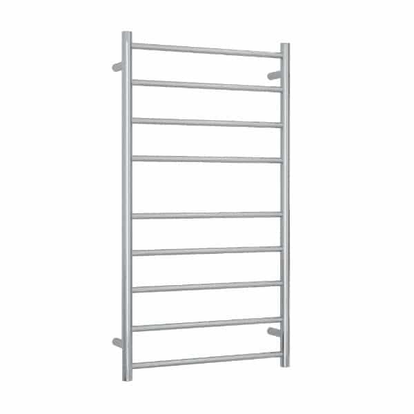 Thermogroup 9 Bar Thermorail Straight Round Heated Towel Ladder Polished Stainless Steel 1080x600mm