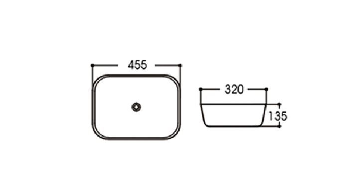 Basin Oval 455 x 320 x 135 Gloss White (7122757648535)