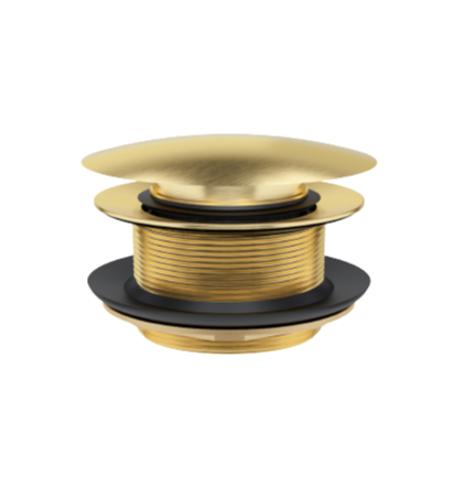  Bathroom BasinvPop-up Bath Plug & Waste Brushed Brass