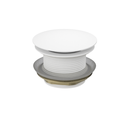 Bathroom Bathtub Pop Up Waste Matte White