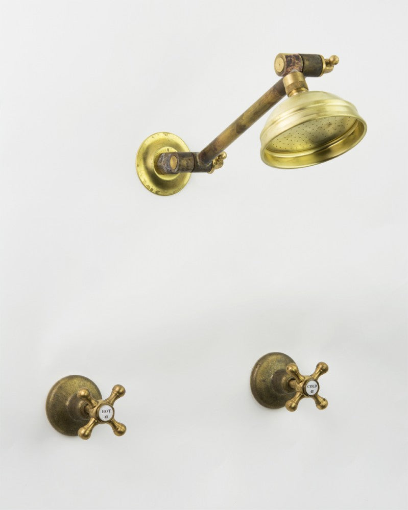 tradition aged brass Adjustable bathroom Shower Set