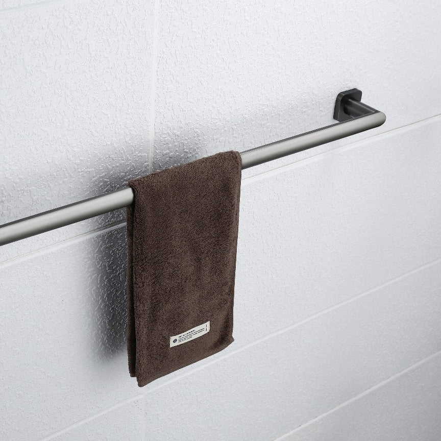 Linsol Chieti Single Towel Rail 760mm Gun Metal