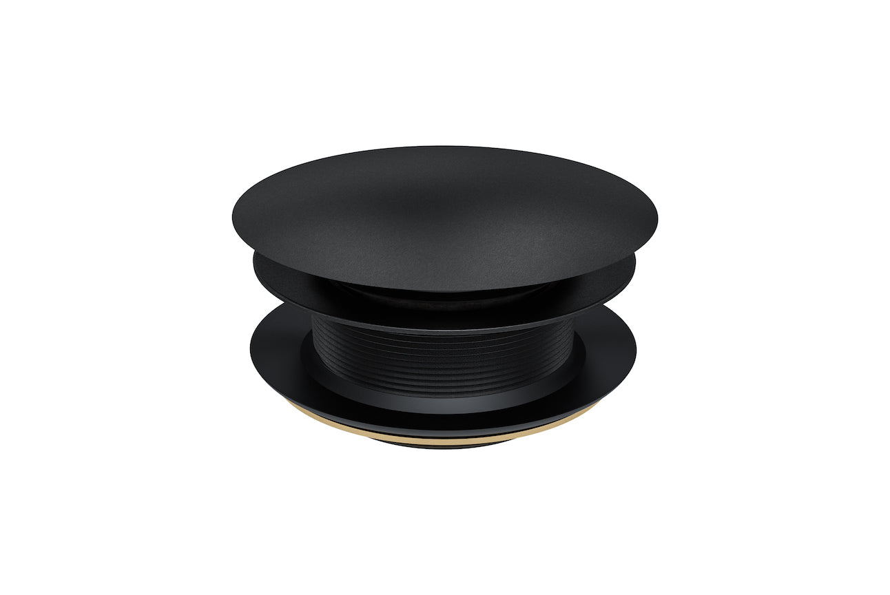Linsol 40mm Universal Pop-up Bath Plug & Waste Matte Black (7193812435095)