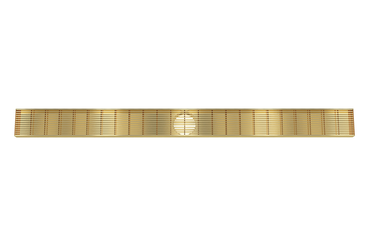 Linsol 1200 Heelguard Channel Grate Brushed Brass (7194174226583)