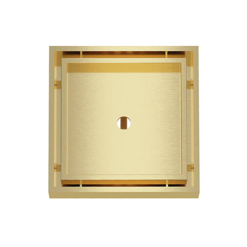 Linsol 110 Square Tile Insert Grate Brushed Brass (7193864470679)