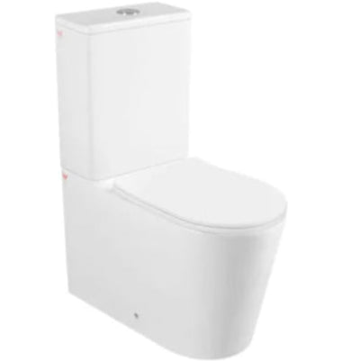 Gloss white ceramic back to wall toilet suit