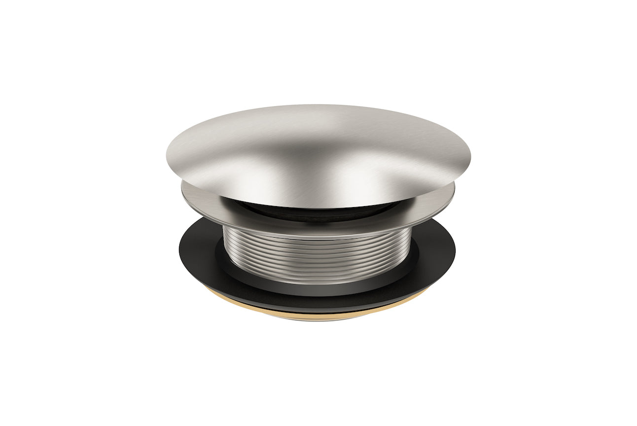 Linsol 40mm Universal Pop-up Bath Plug & Waste Brushed Nickel (7193807454359)