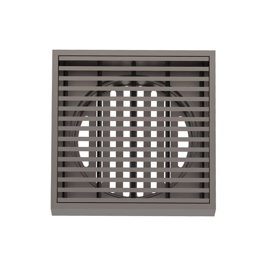 Linsol 110 Square Linear Heelguard Grate Gun Metal (7193845039255)