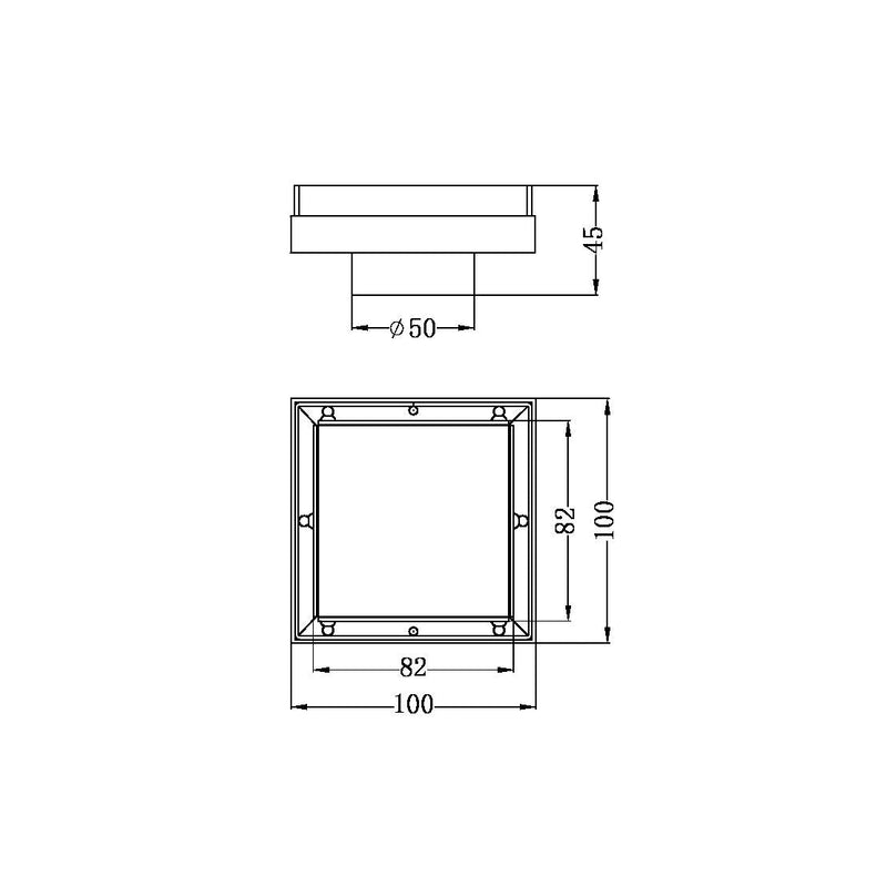 Nero Tile Insert Brushed Nickel