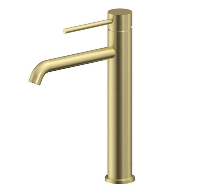 Linsol Gigi Extended Basin Mixer Brushed Brass