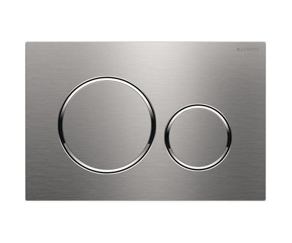 Geberit Sigma 20 Dual Flush Buttons Stainless Steel, Chrome Trim
