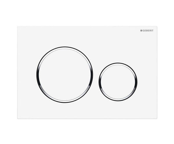 round inwall toilet pan white  round flush  duel buttons
