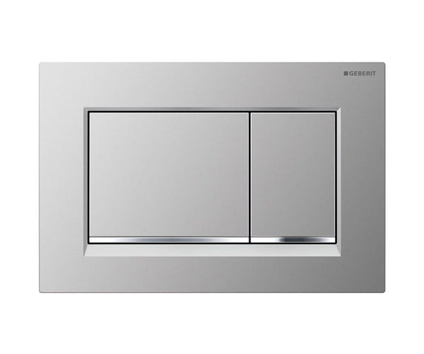 square inwall  chrome toilet flush plate