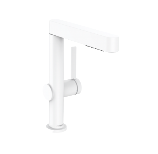 Hansgrohe Finoris 230 With Pull Out Spray Extended Basin Mixer Matte White
