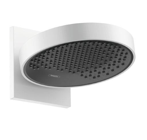 Matte white wall shower