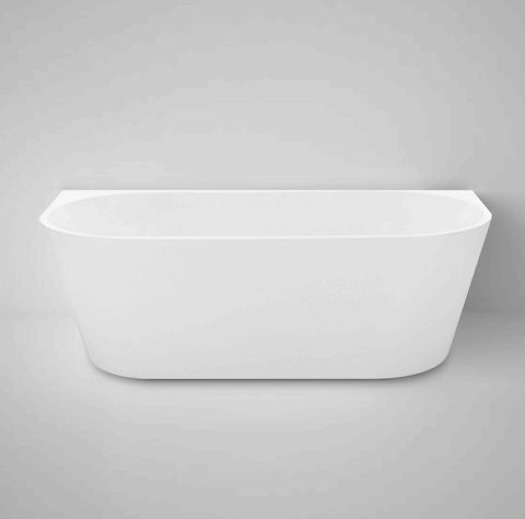 Acrylic 1700mm Back To Wall Bath Gloss White