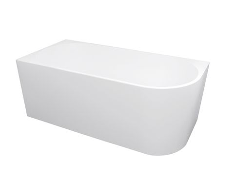Commercial Grade Acrylic 1700mm Left Hand Corner Bath  Gloss White