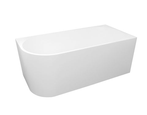 Commercial Grade Acrylic 1700mm Right Hand Corner Bath  Gloss White