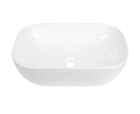 Gloss White Bench Mount Oval Basin 