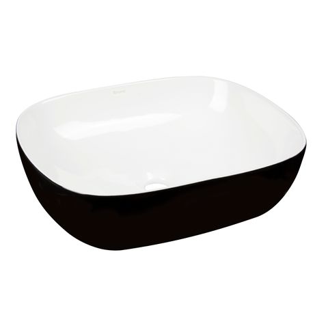 Bathroom vanity bench mount Basin Square 480 x 390 White & Black