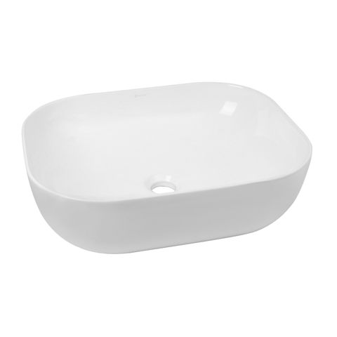 Inspire Oval  White Gloss surface mount Basin 500 x 400