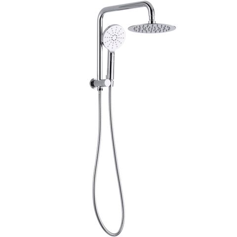 Inspire Pavia Round Compact Twin Shower Top Inlet gun metal