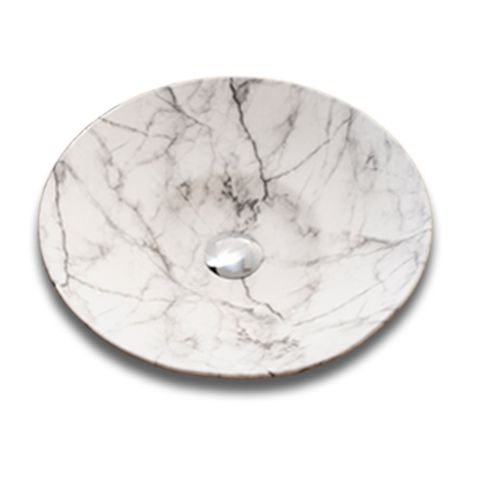 Inspire circular Semi - Inset bathroom Basin bathroom Carrara