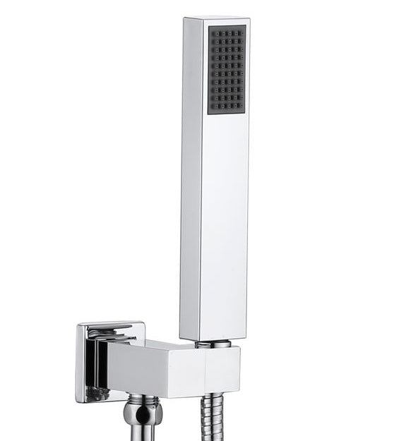 Taran Square Hand Shower Chrome on a bracket 