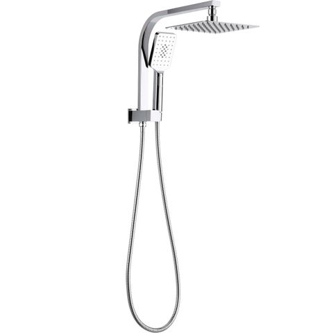 Inspire Taran Square Compact Twin Shower Top Inlet Chrome