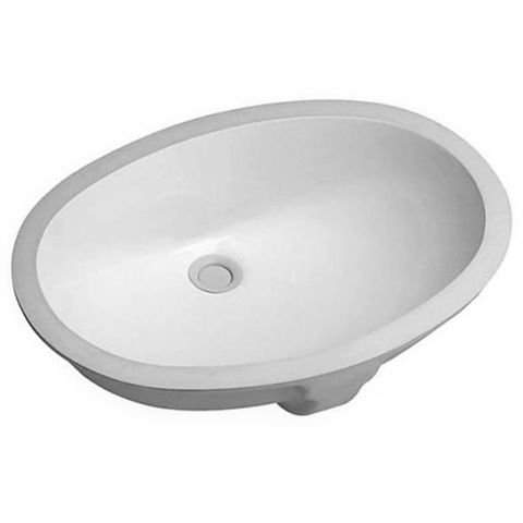 Inspire oval UnderMount vanity Basin 570 x 420 x 200 Gloss white