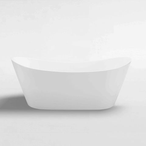  1700mm High back Thin Edge Acrylic Freestanding Bath  Gloss White