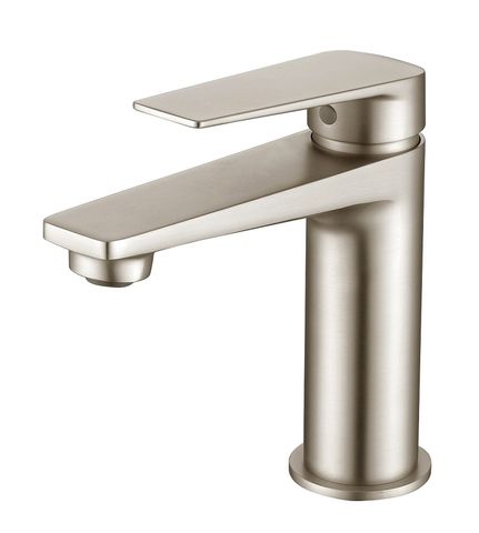 Zevio Basin Mixer Brushed Nickel for bathroom basins 