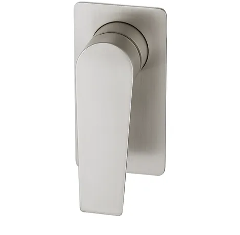 inwall shower bath mixer brushed nickel