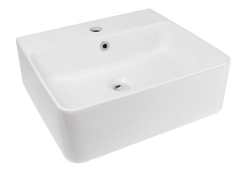 Inspire Wall Hung Square Basin bathroom Gloss White  