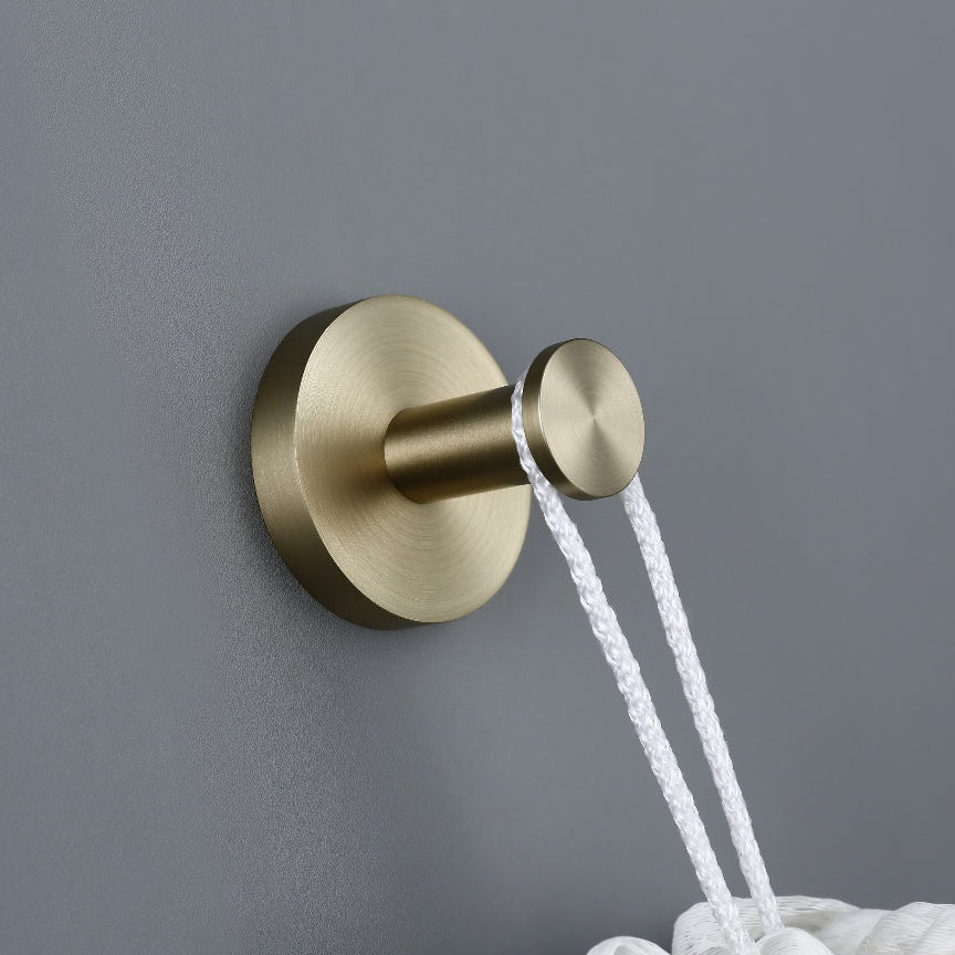 Linsol Lux Robe Hook Brushed Brass