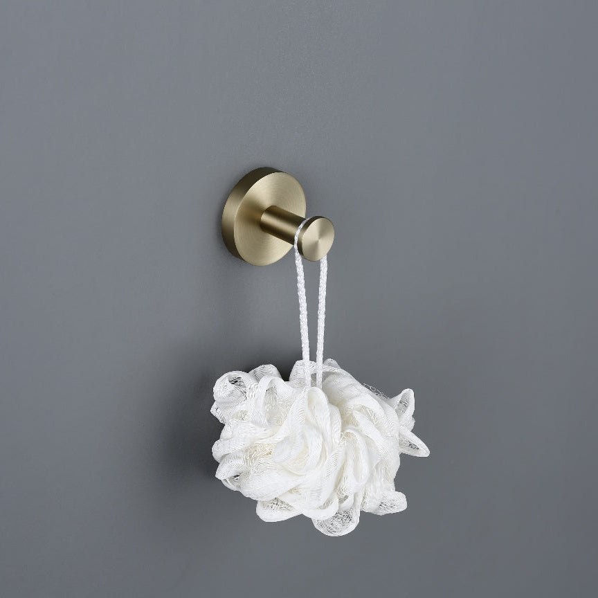 Linsol Lux Robe Hook Brushed Brass
