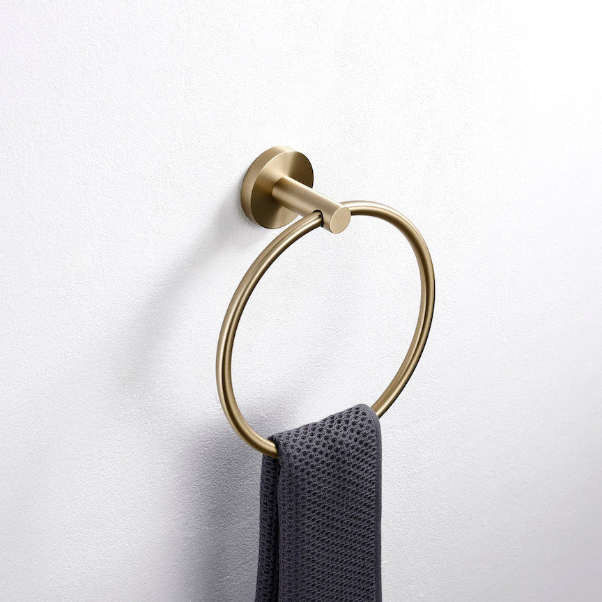 Linsol Lux S2 Towel Ring Holder Brushed Brass