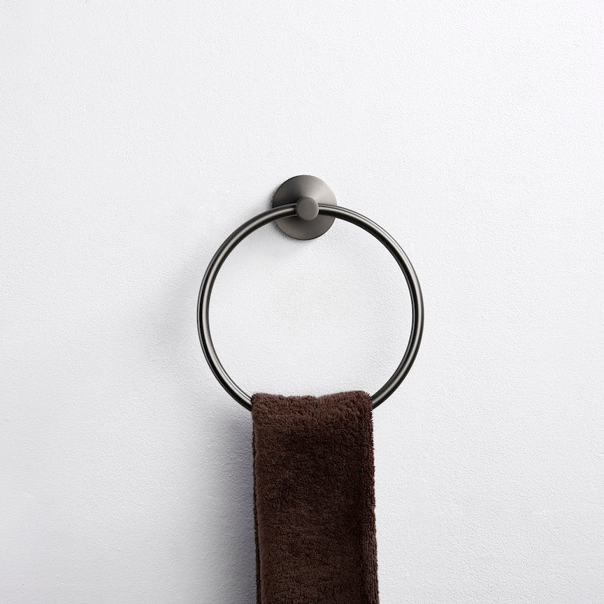 Linsol Lux S2 Towel Ring Holder Gun Metal