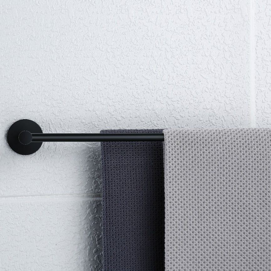 Linsol Lux S2 Double Towel Rail  Matte Black 800mm