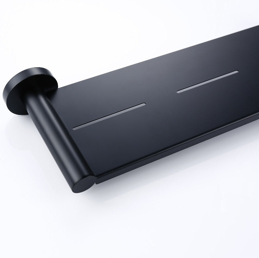 Linsol Lux Shower Shelf Matte Black 400mm